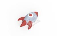 Фигура Ракета LRС-01 MINI из резиновой крошки