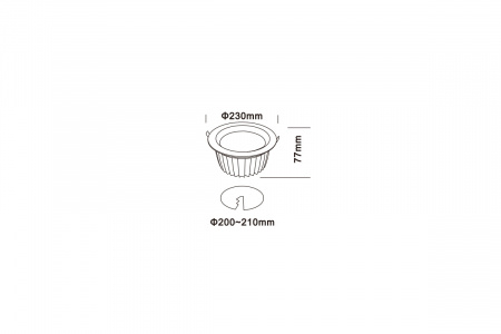 Светильник ДАУНЛАЙТ SMD IP44 27 Вт LE-СВО-16-030-7587-44Д – №4