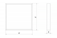 Светильник ОФИС 50 Вт (встраиваемый) LE-СВО-03-050-0482-20Х