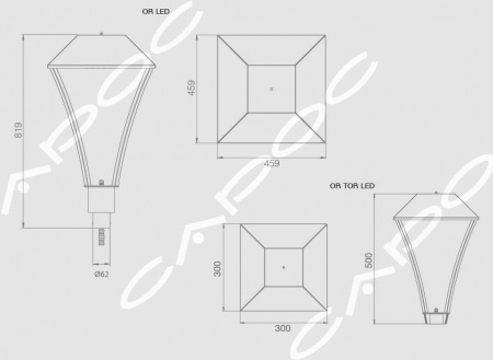 Светодиодный уличный светильник Оредеж LED OR TOR LED* – №2
