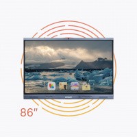 Интерактивная панель AnTouch ANTP-86-20icG2.1 86",  ANDROID 11, 8 Гб / 128 Гб, 4К, 1200:1, 400 лм, Type-С, Miracast, Dlna, AirPlay, WI-FI, камера 13 Мп, встроенный микрофонный массив